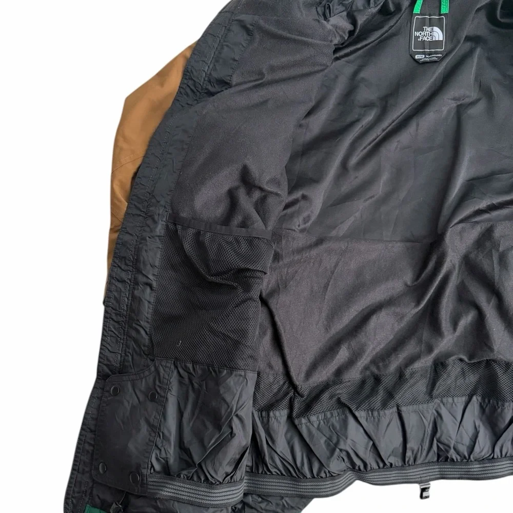 The North Face Men’s HyVent Colorblock‎ Hooded Windbreaker Jacket Green Brown M